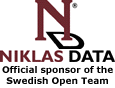 Niklas Data - sponsor of the Swedish Open Team